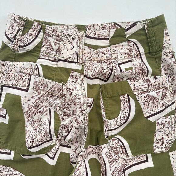 Anthropologie Maeve Women’s 24 The Colette Cropped Wide-Leg Pants Letters Print - Picture 6 of 13